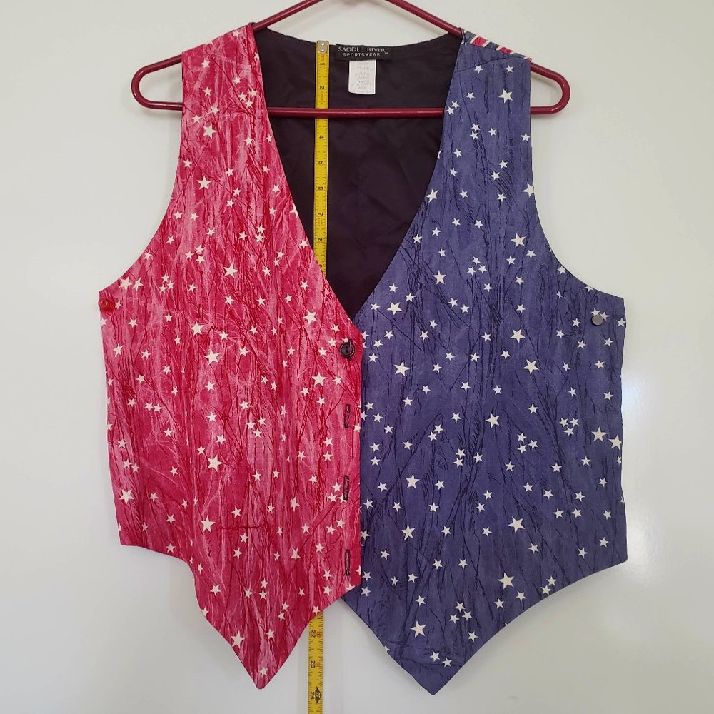 Vintage Stars and Stripes Vest Saddle River M